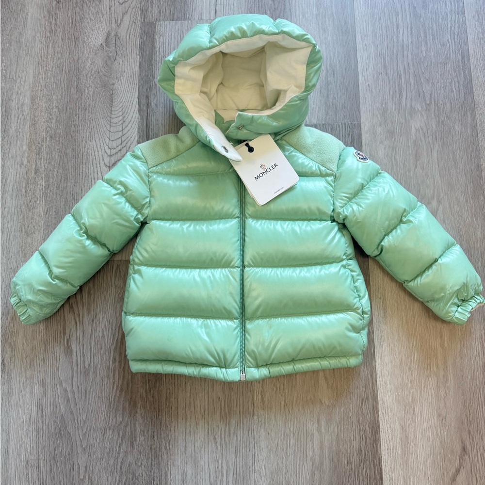 Moncler Toddler Mint/Light Green Puffer Jacket